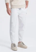 Pantalon de survêtement pour homme avec coutures contrastées - gris V2 – Image 14