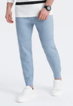 Pantalon de survêtement pour homme avec coutures contrastées - gris V2 – Image 17