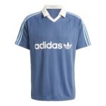 adidas  Maillot adidas à rayures fines, taille asiatique, « Bleu » IU0199