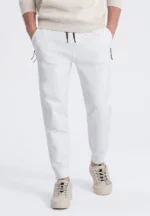 Pantalon de survêtement pour homme avec coutures contrastées - gris V2 – Image 15