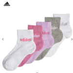 Chaussettes en coton pour enfants adidas LIN ANK 5P K