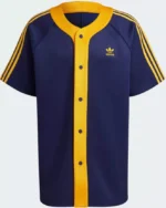 T-shirt Adidas Originals Adicolor Plus Jersey's Clothing bleu foncé équipage verte – Image 7