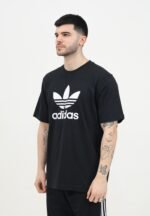 Adidas T-shirt à manches courtes Adicolor Trefoil noir pour homme – Image 2