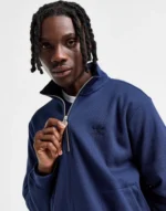 Sweat-shirt adidas Originals à demi-zip gaufré – Image 7