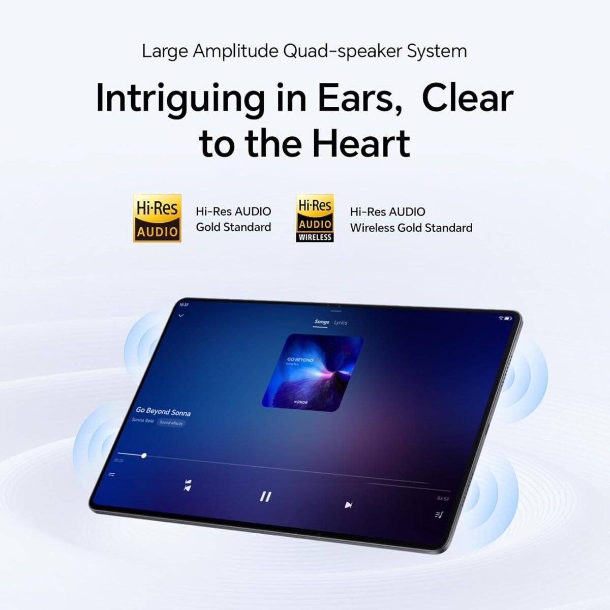 HONOR Pad X8a - Tablette 11 pouces Wi-Fi, 4 Go+128 Go, écran FullView 90 Hz, batterie 8300 mAh, 4 haut-parleurs, corps métallique, Android 14, Gris Espace – Image 3