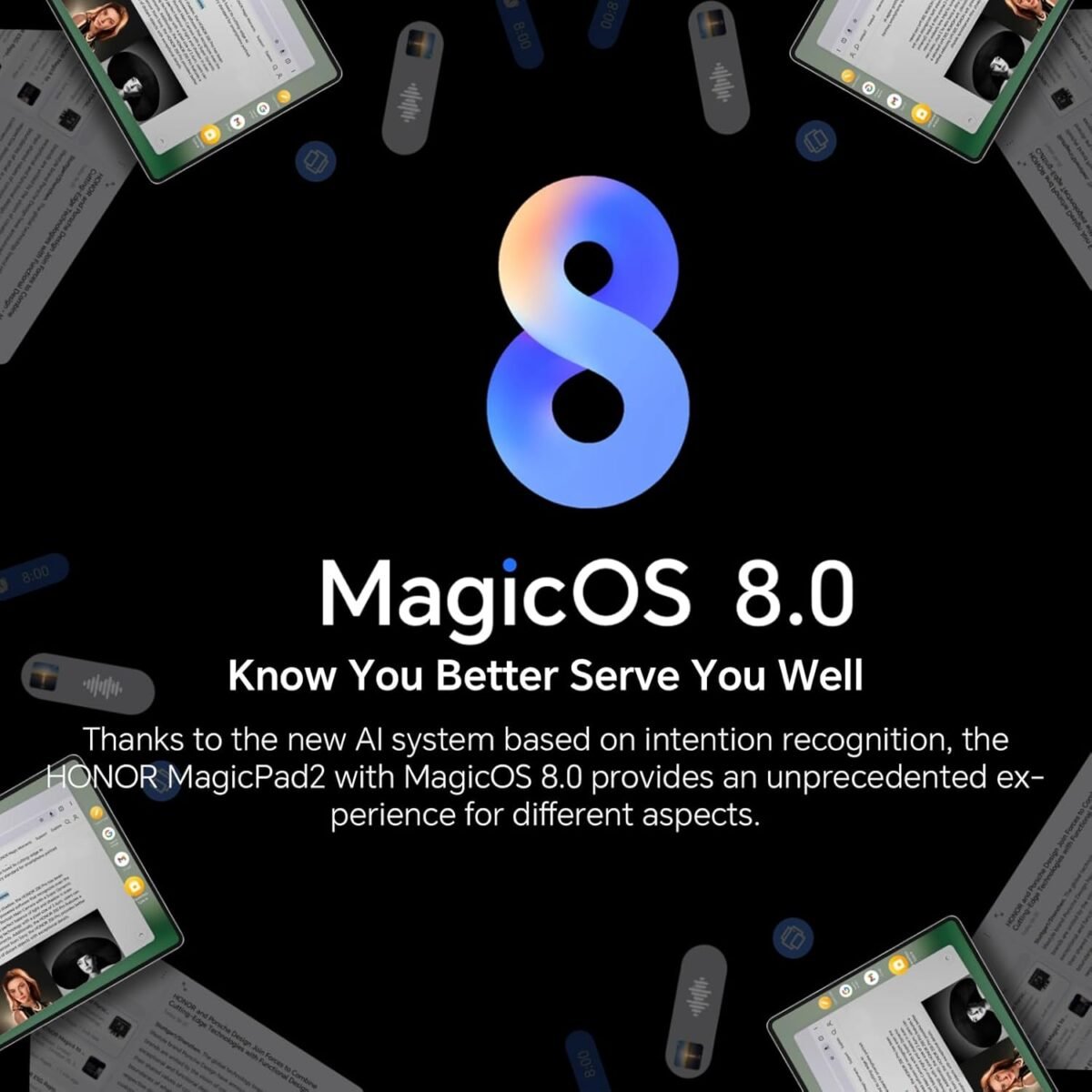 HONOR MAGICPAD 2 Tablette WIFI, 12 Go 256 Go, 12,3 pouces 144 Hz OLED, Snapdragon 8s Gen 3, 8 haut-parleurs, batterie 10050 mAh, Android 14, service Google – Image 4