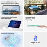 HONOR Pad X8a - Tablette 11 pouces Wi-Fi, 4 Go+128 Go, écran FullView 90 Hz, batterie 8300 mAh, 4 haut-parleurs, corps métallique, Android 14, Gris Espace – Image 8