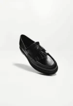 Chaussure noir MOCASSINS - Chaussons - noir  À FRANGES AVEC POMPON - – Image 5