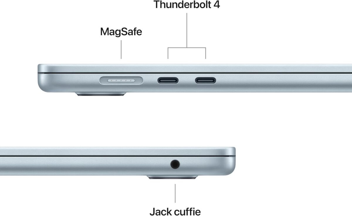 Ordinateur portable Apple MacBook Air 13 avec puce M4 (2025) : conçu pour Apple Intelligence, écran Liquid Retina 13,6 pouces, mémoire unifiée 16 Go, stockage SSD 512 Go / 256 Go, Touch ID ; Version europeen – Image 7