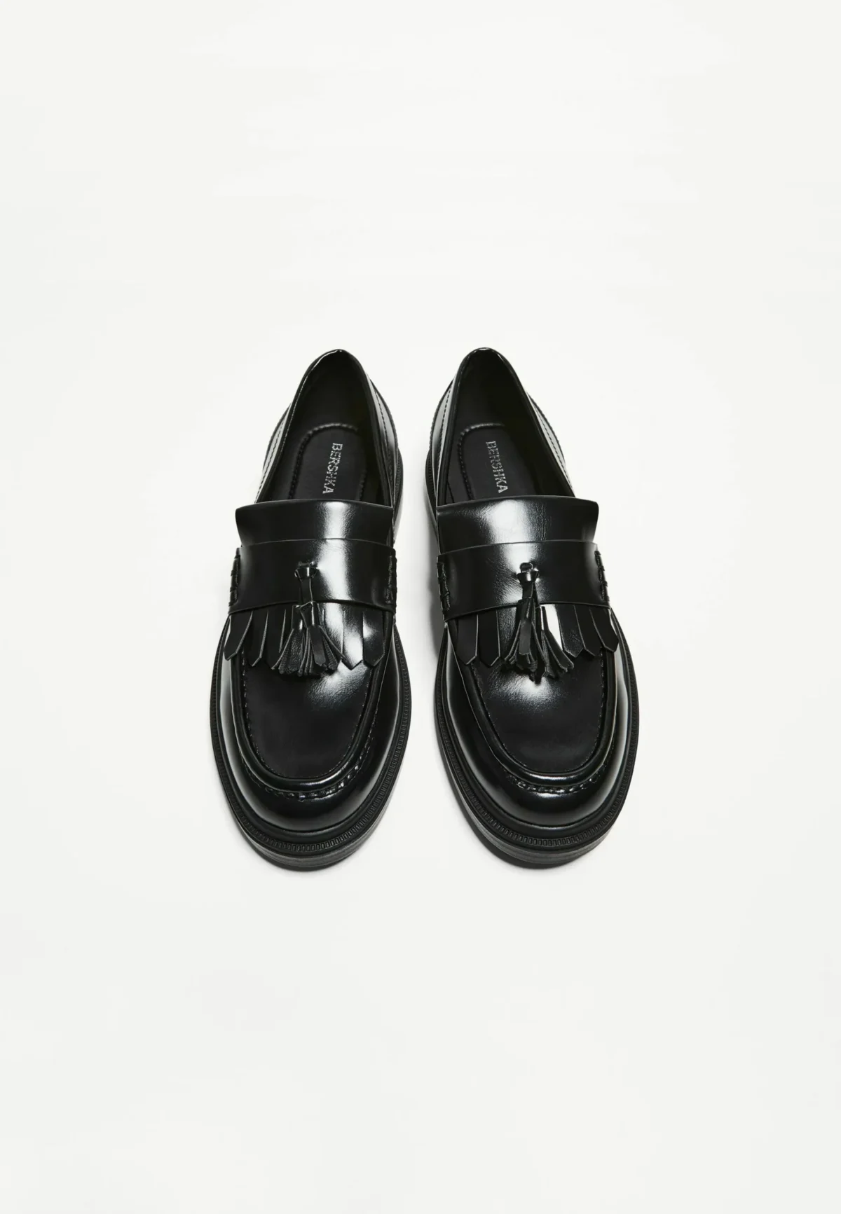 Chaussure noir MOCASSINS - Chaussons - noir  À FRANGES AVEC POMPON - – Image 4