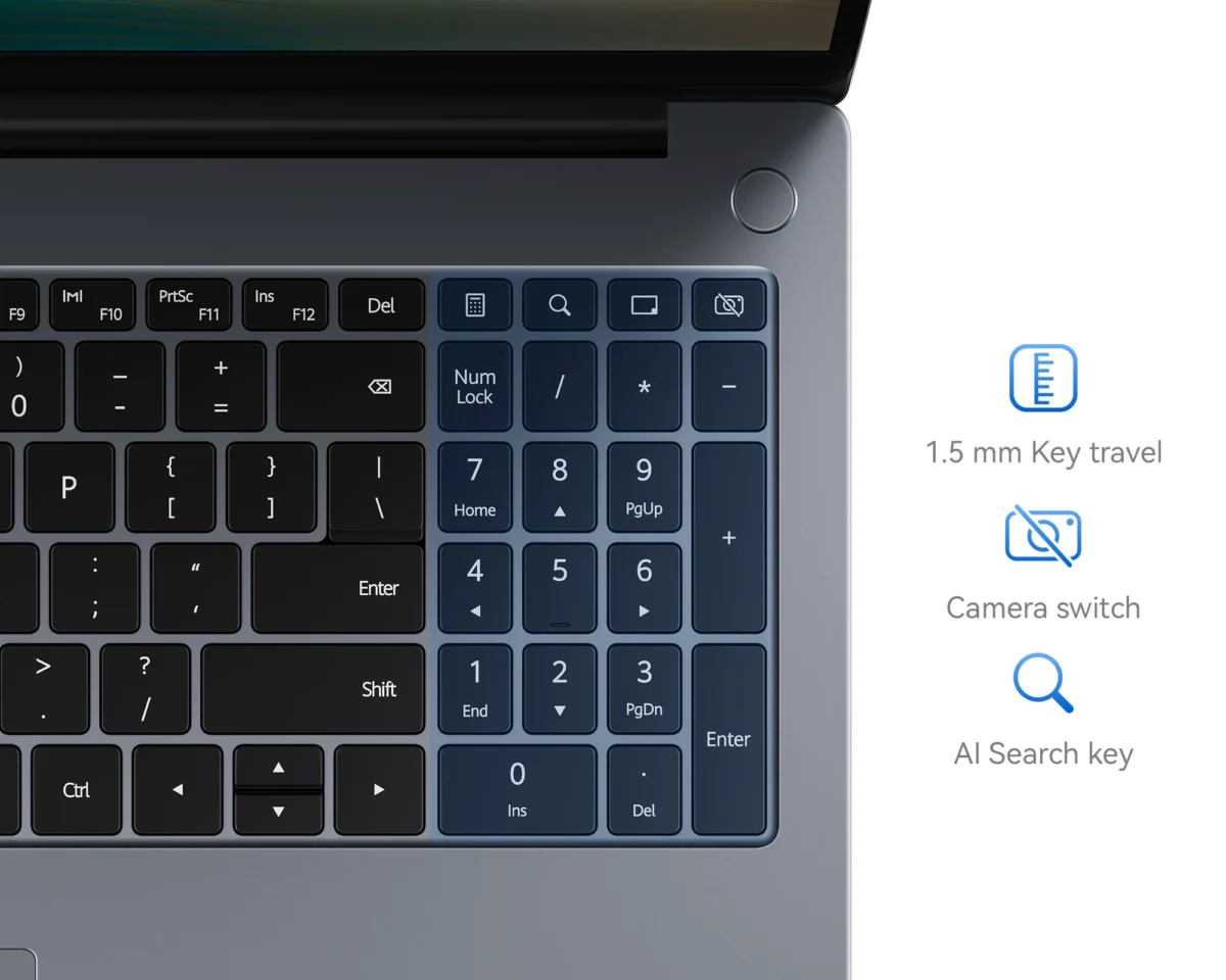 HUAWEI MateBook D 16 2024 12th Gen Core i5 16GB+512GB 16 pollici Space Gray – Image 2