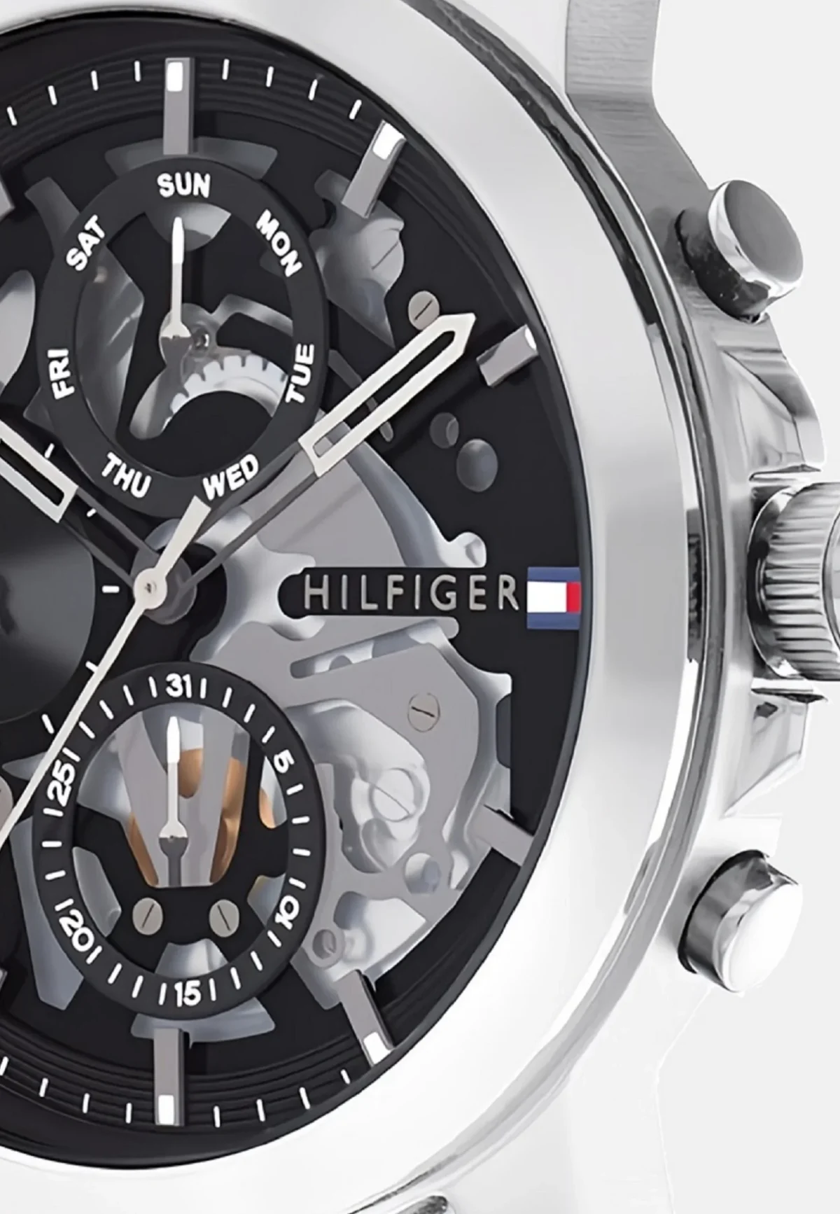 Montre original Tommy Hilfiger Argent version europeenne CHRONO_AUT – Image 3