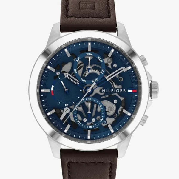Montre original Tommy Hilfiger marron bleu version europeenne CHRONO_AUTOMATIC - Chronographe