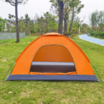 Tente de camping pliable pour 2 personnes, facile à monter, couleurs assorties, pare-soleil, imperméable, filet, sac de transport, couleur aléatoire, disponible en plusieurs tailles – Image 4