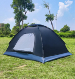 Tente de camping pliable pour 2 personnes, facile à monter, couleurs assorties, pare-soleil, imperméable, filet, sac de transport, couleur aléatoire, disponible en plusieurs tailles – Image 5
