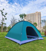 Tente de camping pliable pour 2 personnes, facile à monter, couleurs assorties, pare-soleil, imperméable, filet, sac de transport, couleur aléatoire, disponible en plusieurs tailles – Image 7