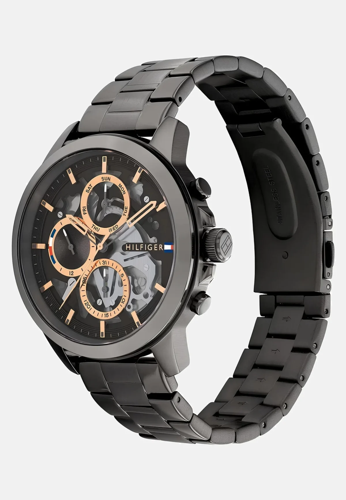 Montre original Tommy Hilfiger gris foncé version europeenne CHRONO_AUT – Image 5