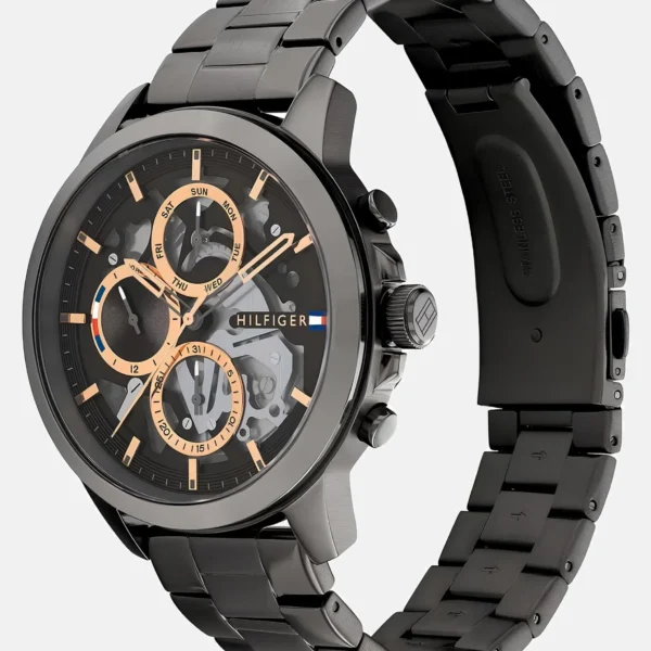 Montre original Tommy Hilfiger gris foncé version europeenne CHRONO_AUT