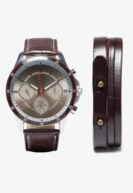 Horloge montre En vrai cuir italien homme