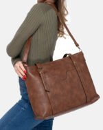 Sac à main pour femmes Bleu, gris , brun – Image 11