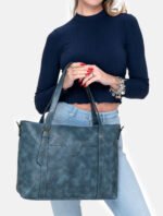 Sac à main pour femmes Bleu, gris , brun – Image 4