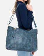 Sac à main pour femmes Bleu, gris , brun – Image 12