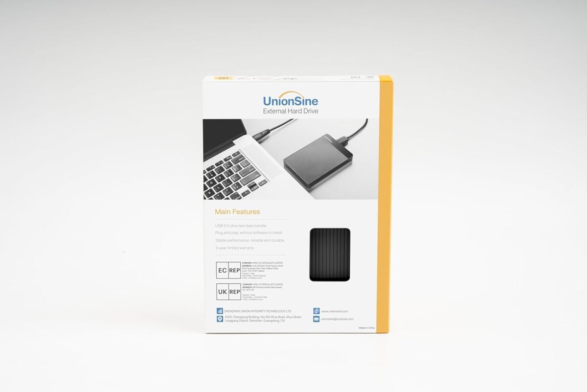 Disque dur externe UnionSine 2,5" 500 Go ultra fin et portable USB 3.0 SATA HDD – Image 6