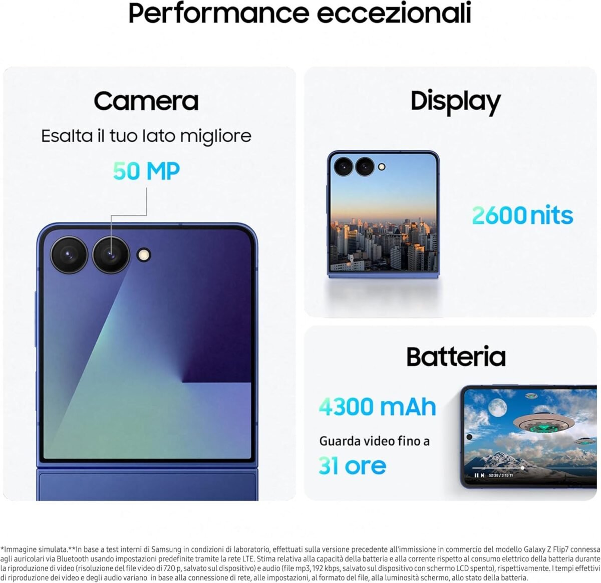 Smartphone pliable Samsung Galaxy Z Flip7 AI, 12Go RAM, 512Go ROM, écran Super AMOLED – Image 4