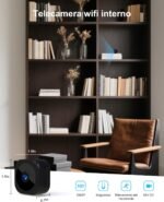 Mini caméra Wi-Fi d'intérieur AOBOCAM, caméra de surveillance 1080p, vision nocturne, détection de mouvement, télécommande avec application – Image 3