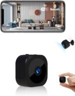 Mini caméra Wi-Fi d'intérieur AOBOCAM, caméra de surveillance 1080p, vision nocturne, détection de mouvement, télécommande avec application